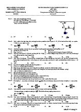 Đề thi khảo sát chất lượng cuối năm môn Vật lý Lớp 10 - Mã đề 347 - Trường THPT Nguyễn Bỉnh Khiêm